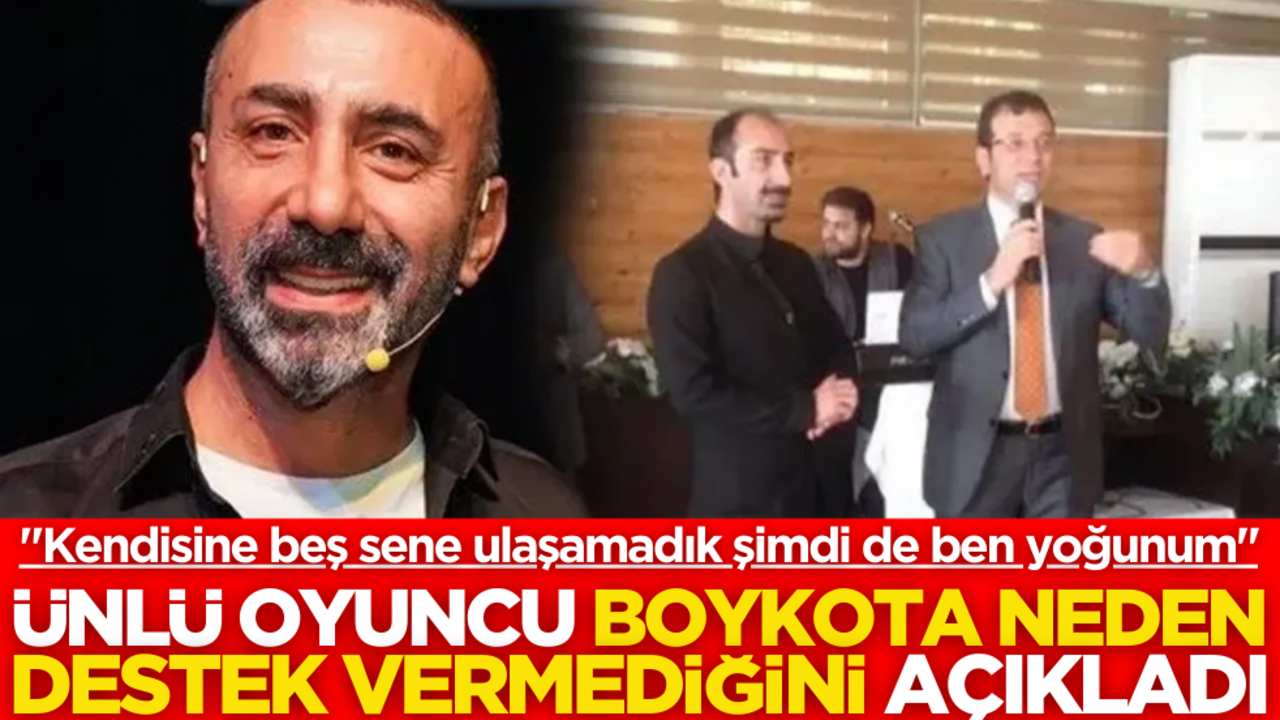 Ünlü oyuncu neden boykota katılmadığını açıkladı: Çok yoğunum