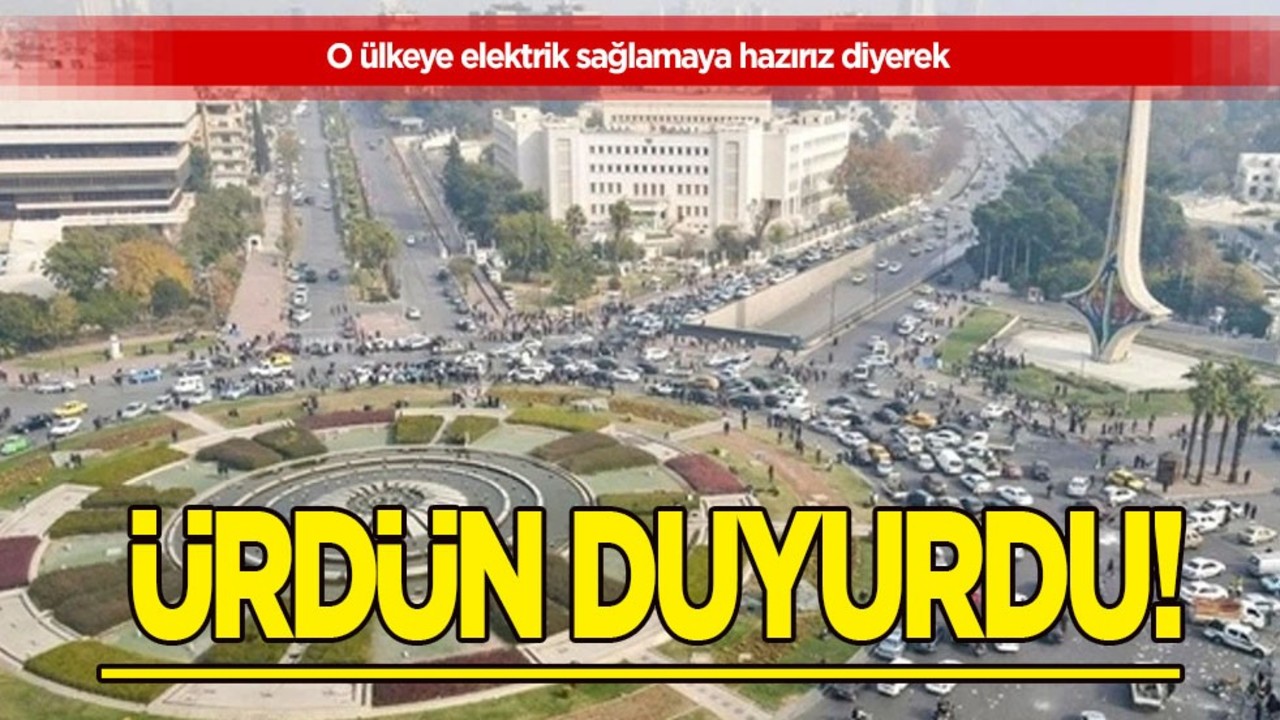 Ürdün: Suriyelilere elektrik, akaryakıt sağlamaya hazır: Yol haritasının bir parçası olmak istiyor