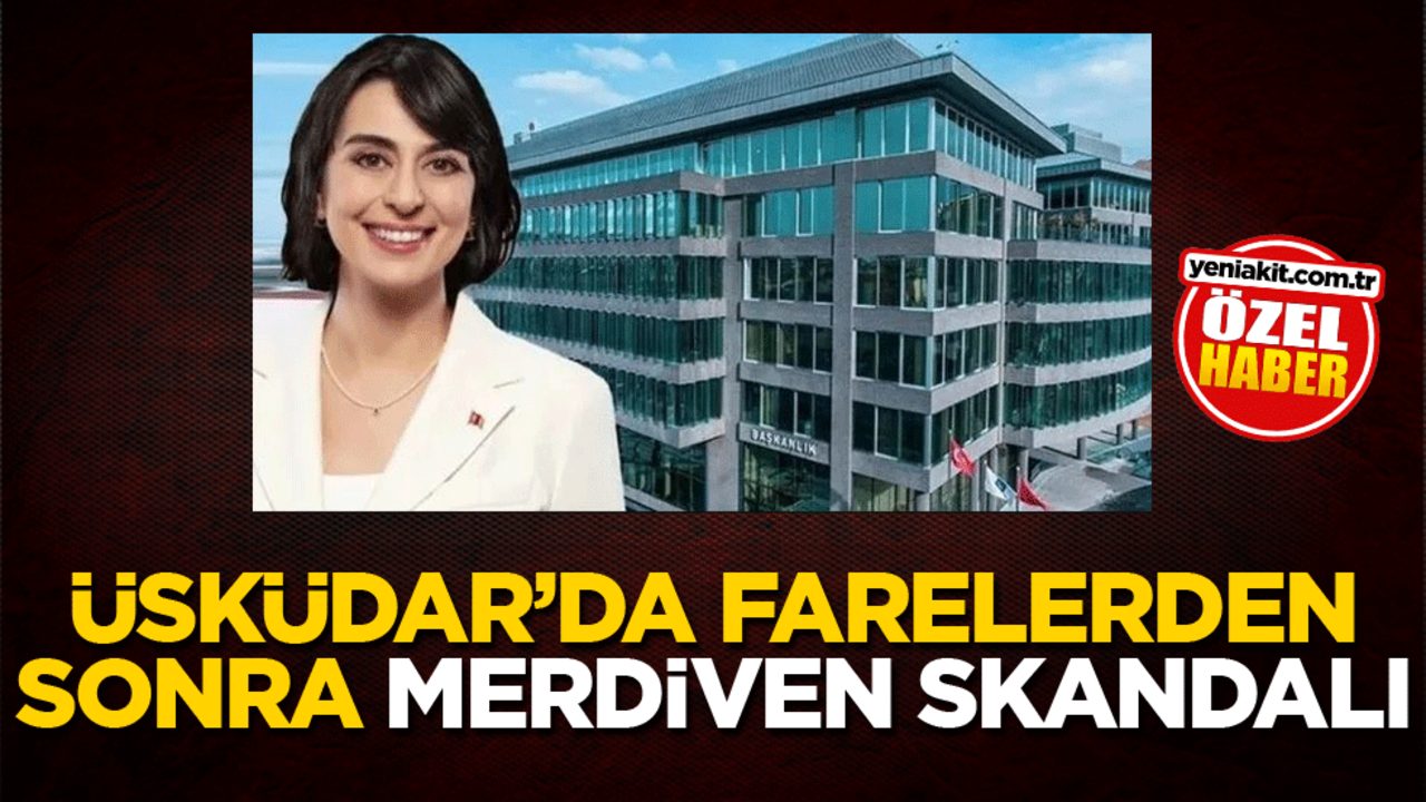Üsküdar’da farelerden sonra merdiven skandalı