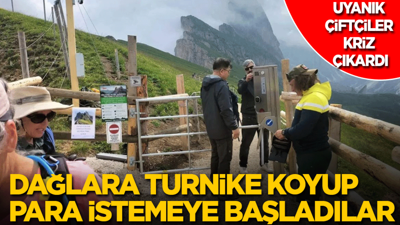 Uyanık çiftçiler kriz çıkardı! Dağlara turnike koyup para istemeye başladılar