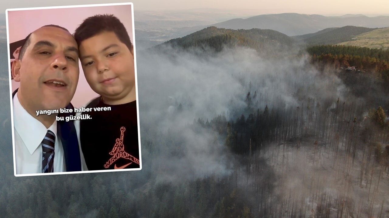 Vali, felaketi daha da büyümeden haber veren küçük kahramanı ziyaret ederek teşekkür etti