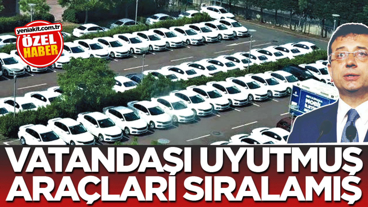 Vatandaşı uyutmuş araçları sıralamış