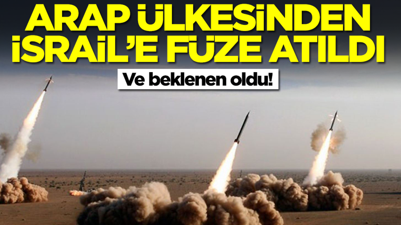 Ve beklenen oldu! Arap ülkesinden İsrail'e füze atıldı