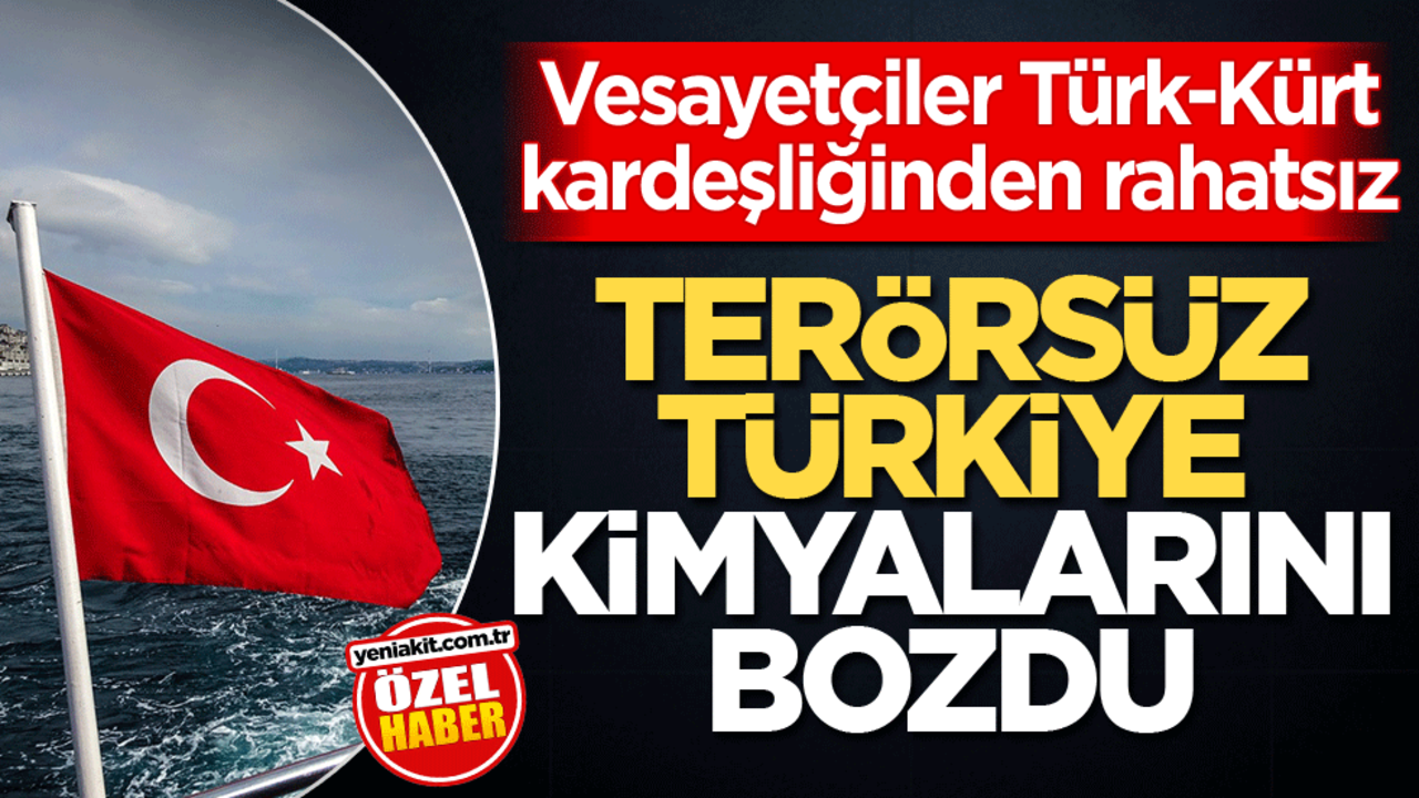 Vesayetçiler Türk-Kürt kardeşliğinden rahatsız! Terörsüz Türkiye kimyalarını bozdu