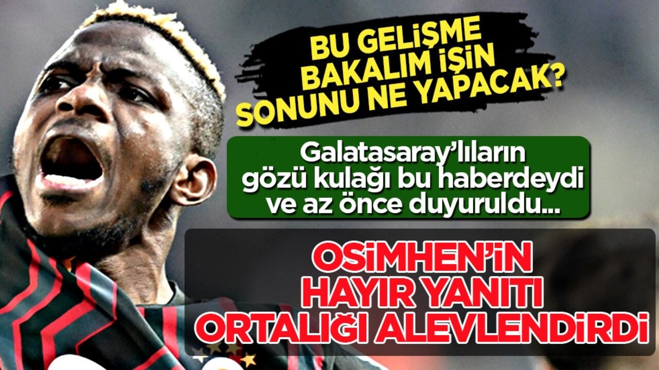 Victor Osimhen bir kez daha 'hayır' dedi! Suudi Arabistan'a acı haber! İlgili mesajı 