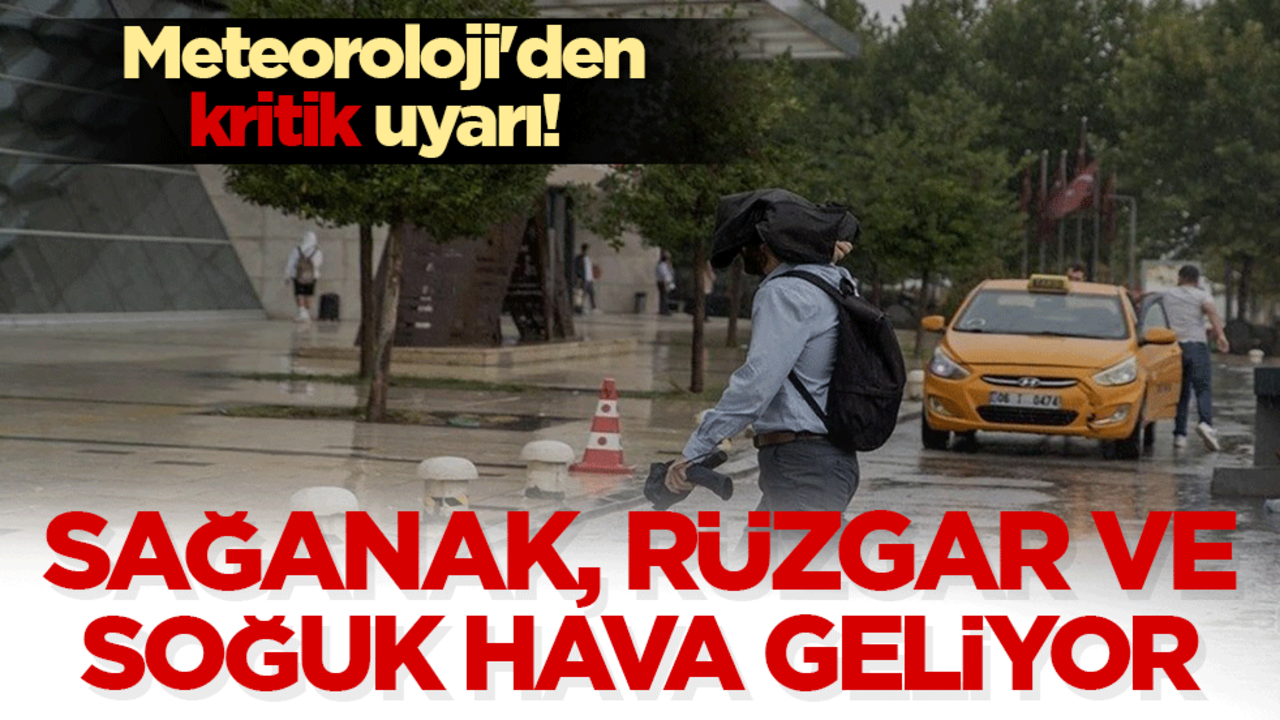 Yağışlı ve soğuk hava geliyor!