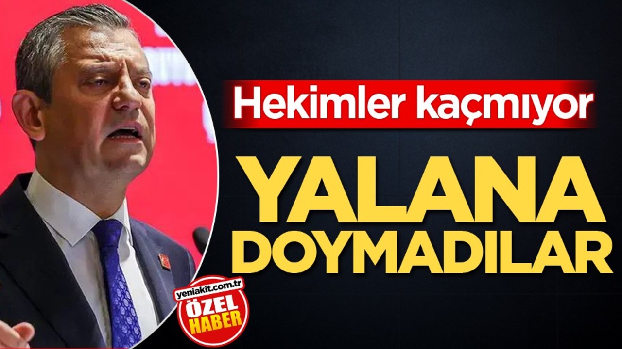 Yalana doymadılar