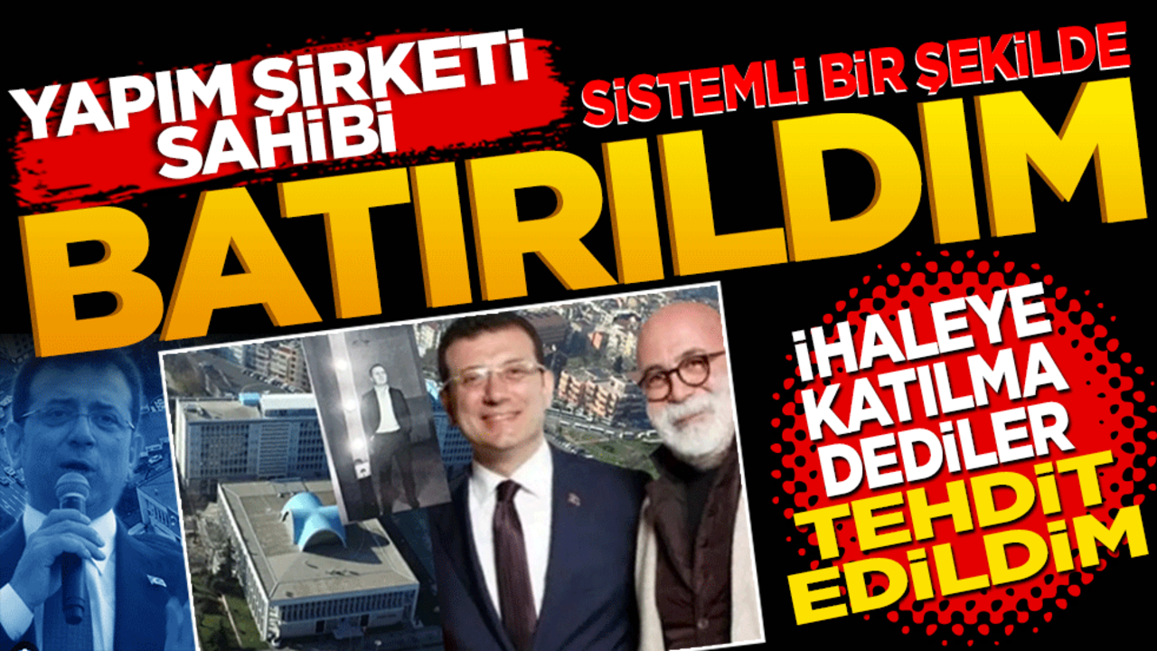 Yapım şirketi sahibi itirafçı oldu: Sistemli bir şekilde batırıldım İhaleye katılmamam için tehdit edildim