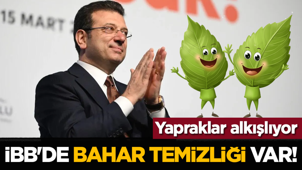 İşte şimdi yapraklar alkışlıyor: İBB'de bahar temizliği var!