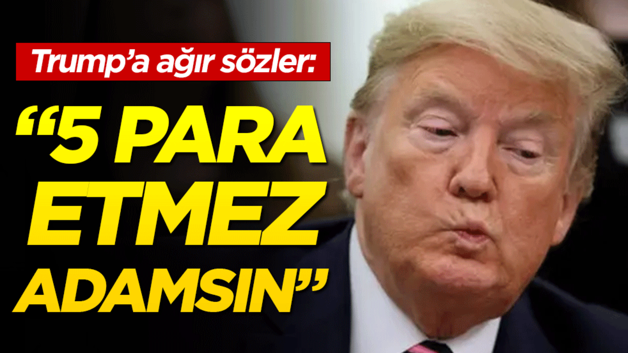 Yaşlı adamdan Donald Trump'a olay sözler: Beş para etmez adam!