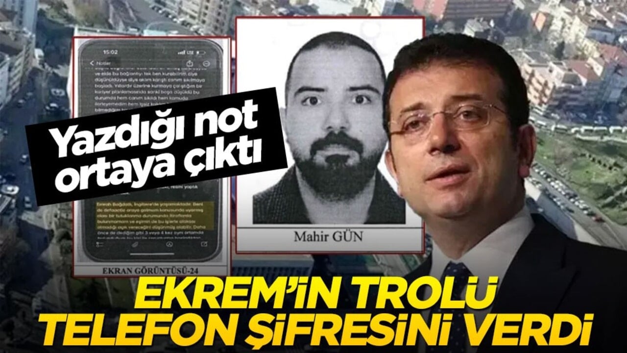 Yazdığı not ortaya çıktı! Ekrem’in trolü telefon şifresini verdi