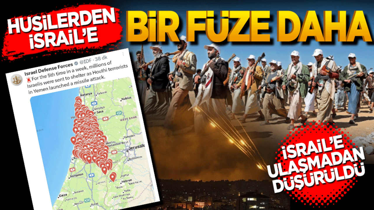 Yemen’deki Husilerden İsrail’e yeni füze saldırısı