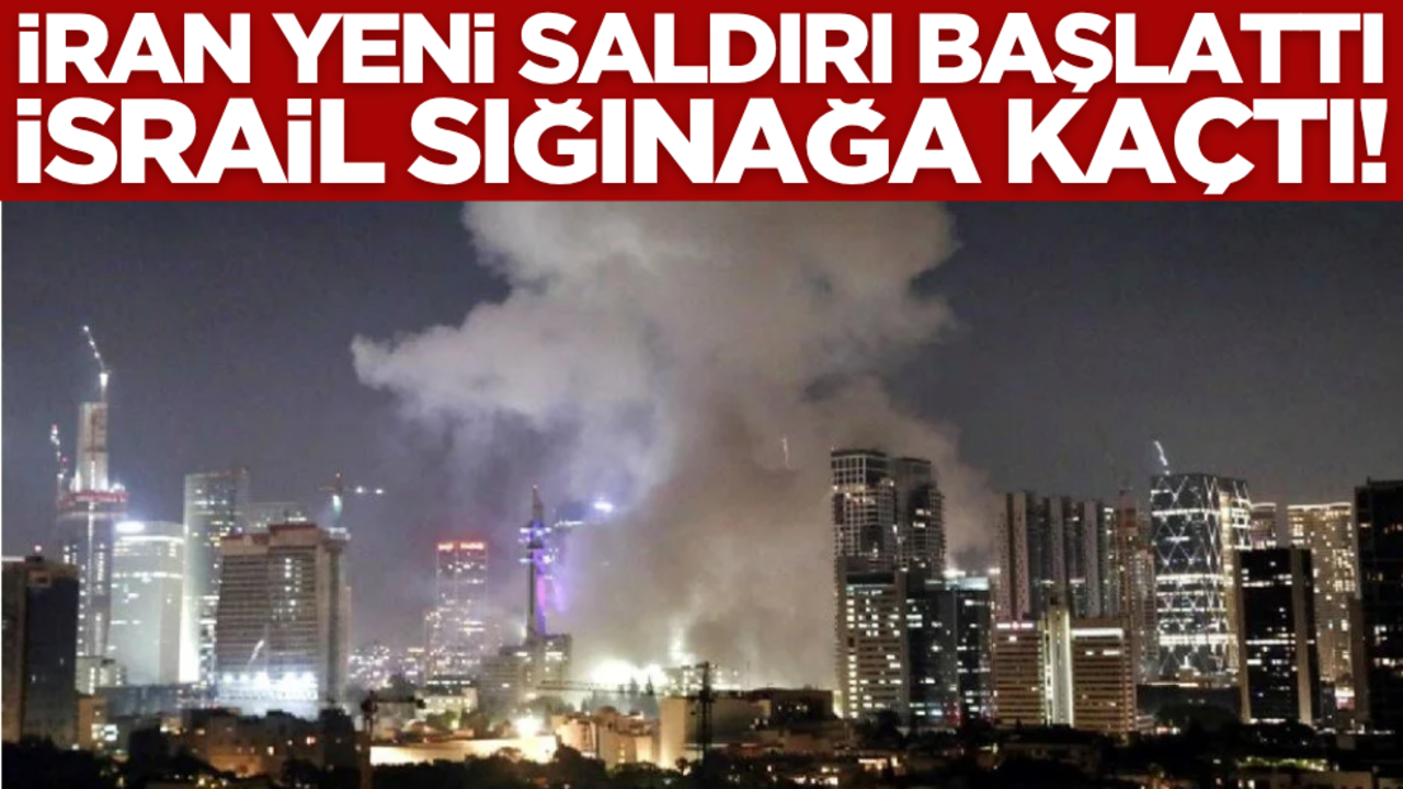 Yeni füze dalgası başladı! İran vurdu, İsrail sığınaklara kaçtı