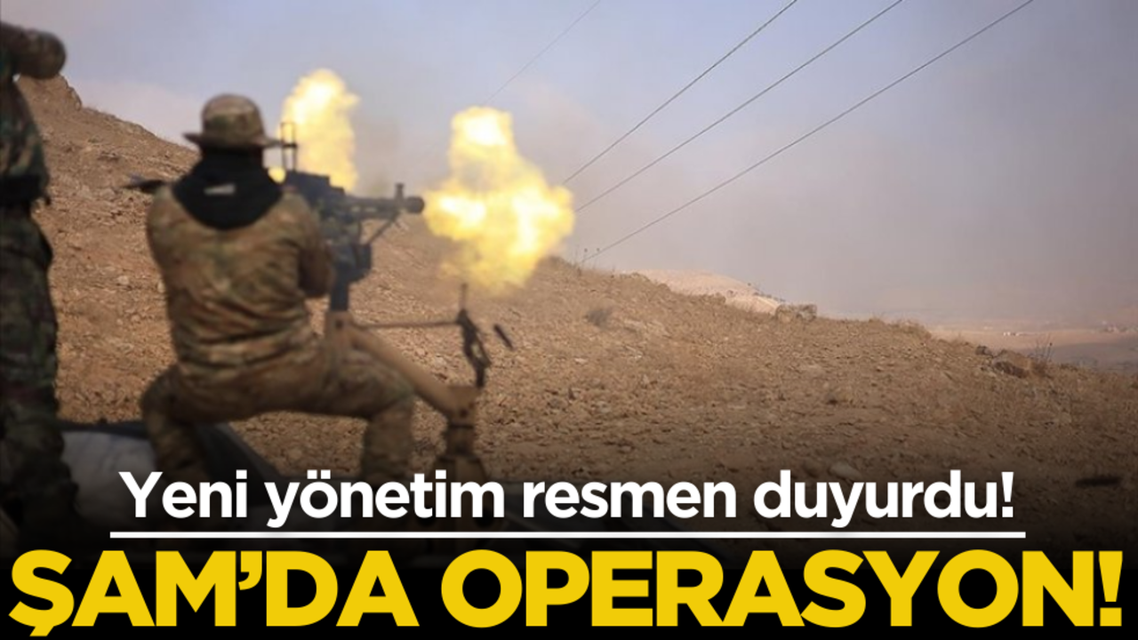 Yeni yönetim resmen duyurdu! Şam'da operasyon…