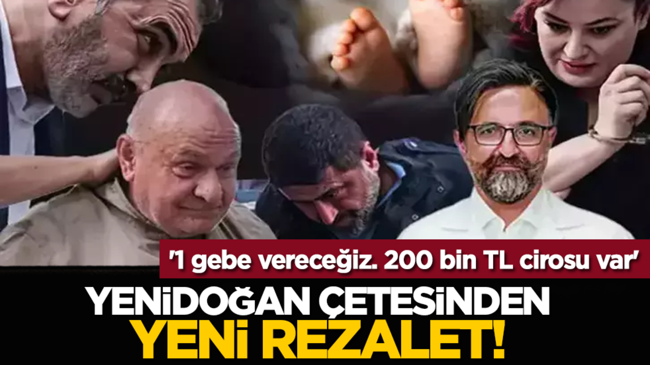 Yenidoğan çetesinden yeni rezalet! '1 gebe vereceğiz. 200 bin TL cirosu var'