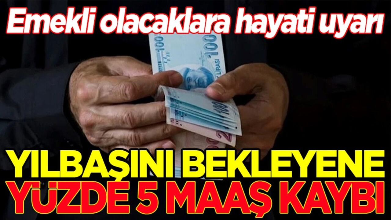 Yılbaşını bekleyene yüzde 5 maaş kaybı!