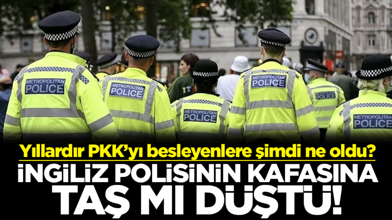 Yıllardır PKK’yı besleyenlere şimdi ne oldu? İngiliz polisinin kafasına taş mı düştü!