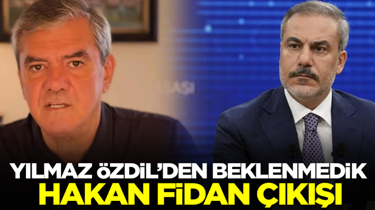 Yılmaz Özdil'den beklenmedik Hakan Fidan çıkışı