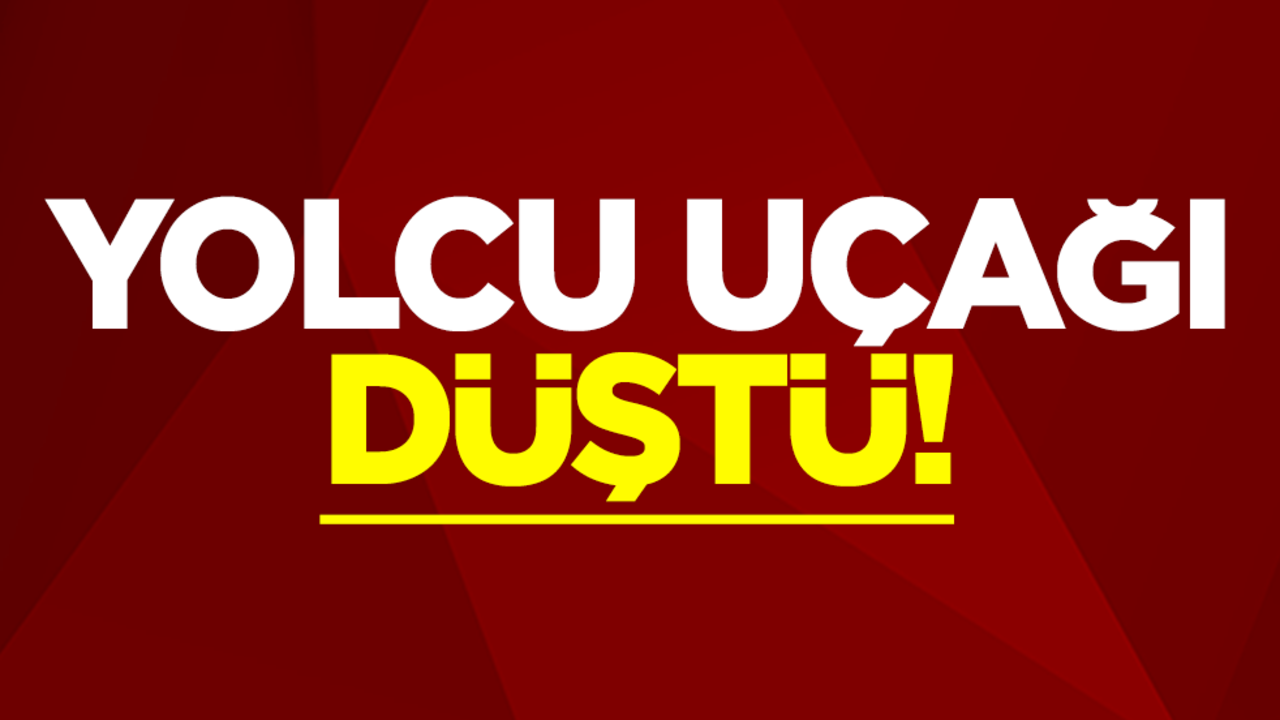 Yolcu uçağı düştü!