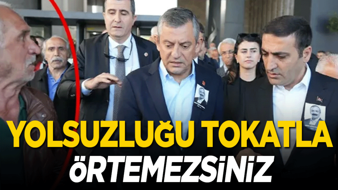 Yolsuzluğu tokatla örtemezsiniz