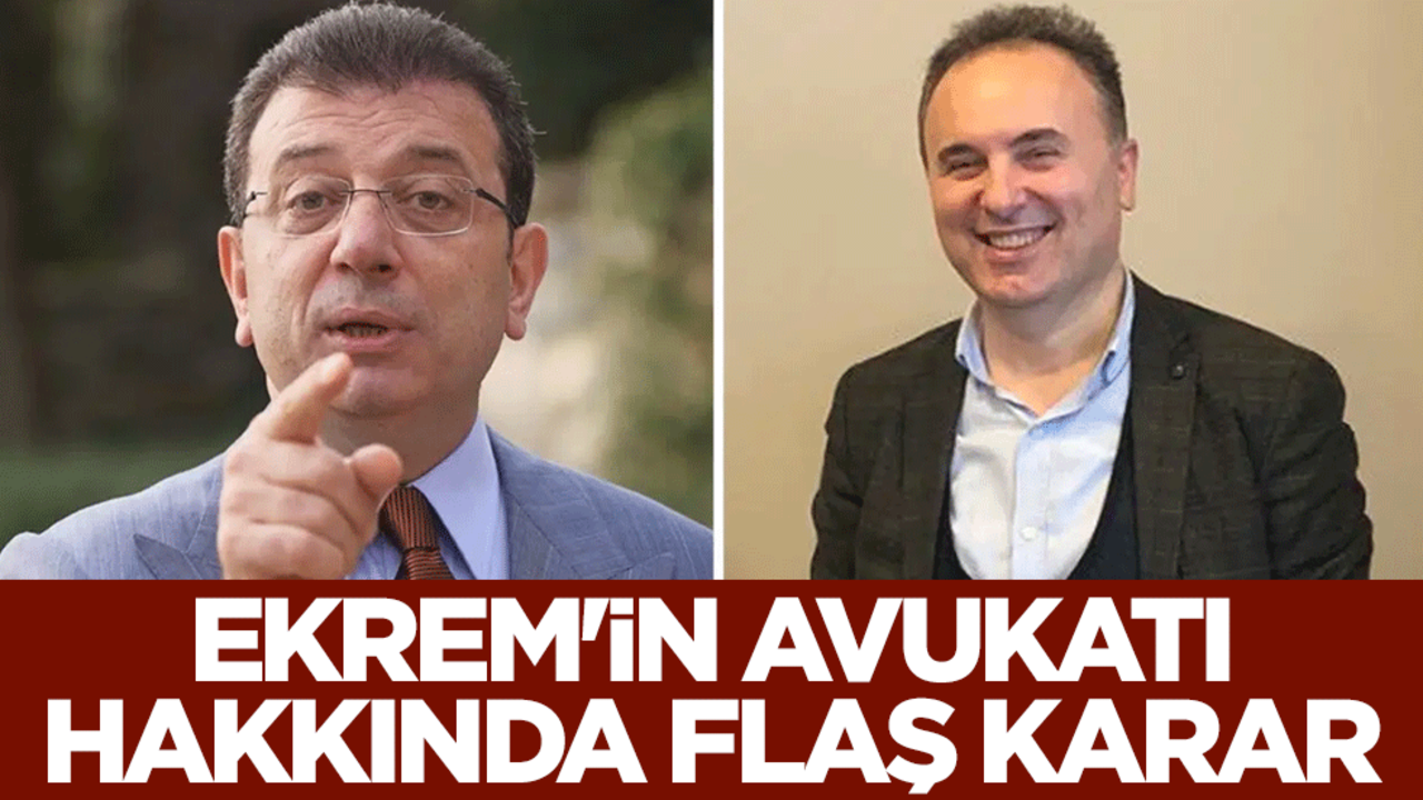 Yolsuzluk tutuklusu Ekrem İmamoğlu'nun avukatı Nusret Yılmaz hakkında adli kontrol kararı