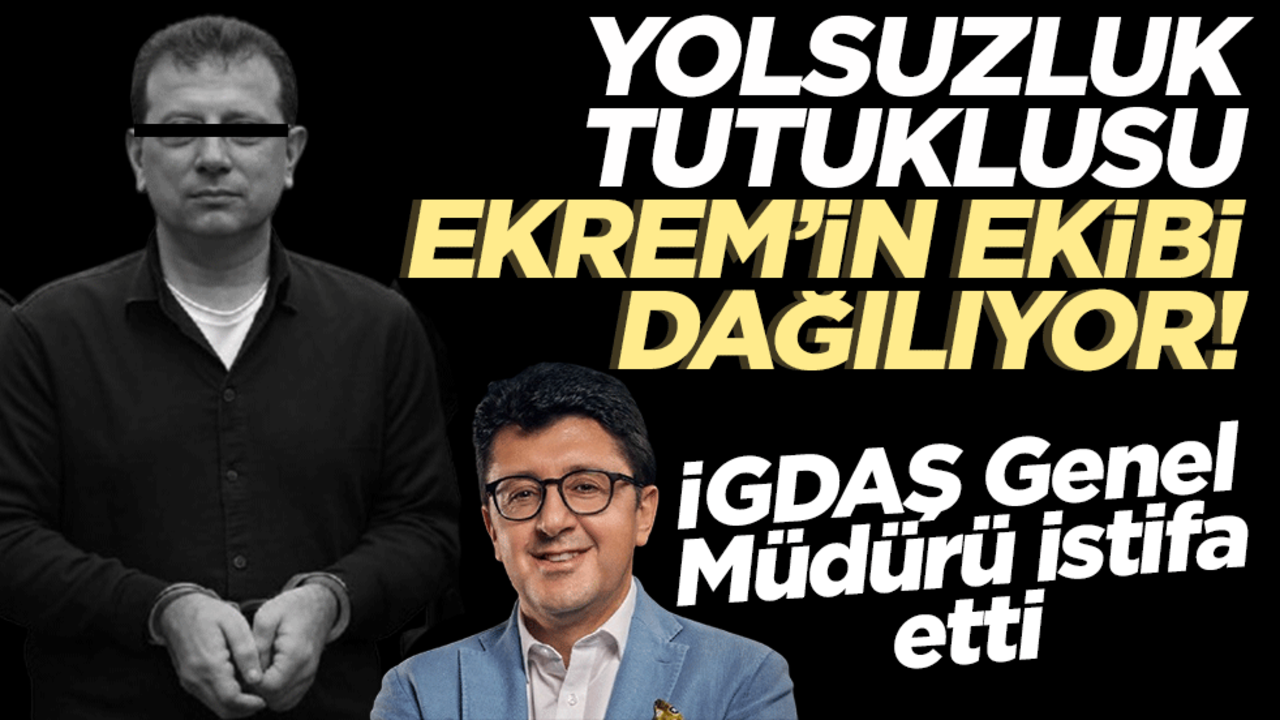 "Yolsuzluk tutuklusu" Ekrem’in ekibi dağılıyor! İGDAŞ Genel Müdürü istifa etti