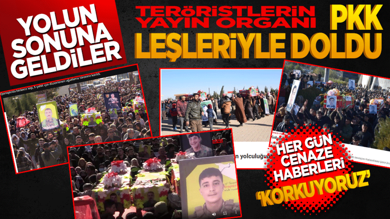 Yolun sonuna geldiler! Teröristlerin yayın organı PKK leşleriyle doldu… Her gün cenaze haberleri