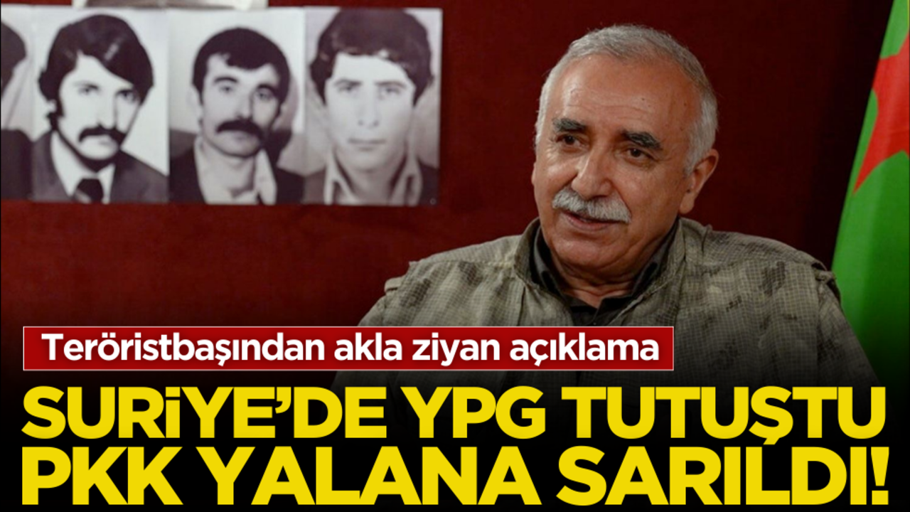 YPG tutuştu, PKK yalana sarıldı! Teröristbaşından akla ziyan açıklama