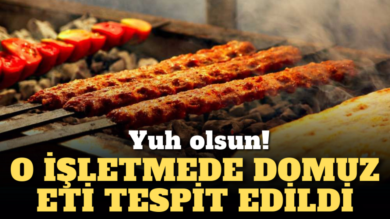 Yuh olsun! O işletmede domuz eti tespit edildi