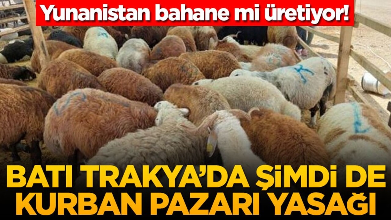 Yunanistan bahane mi üretiyor! Batı Trakya'da şimdi de kurban pazarı yasağı