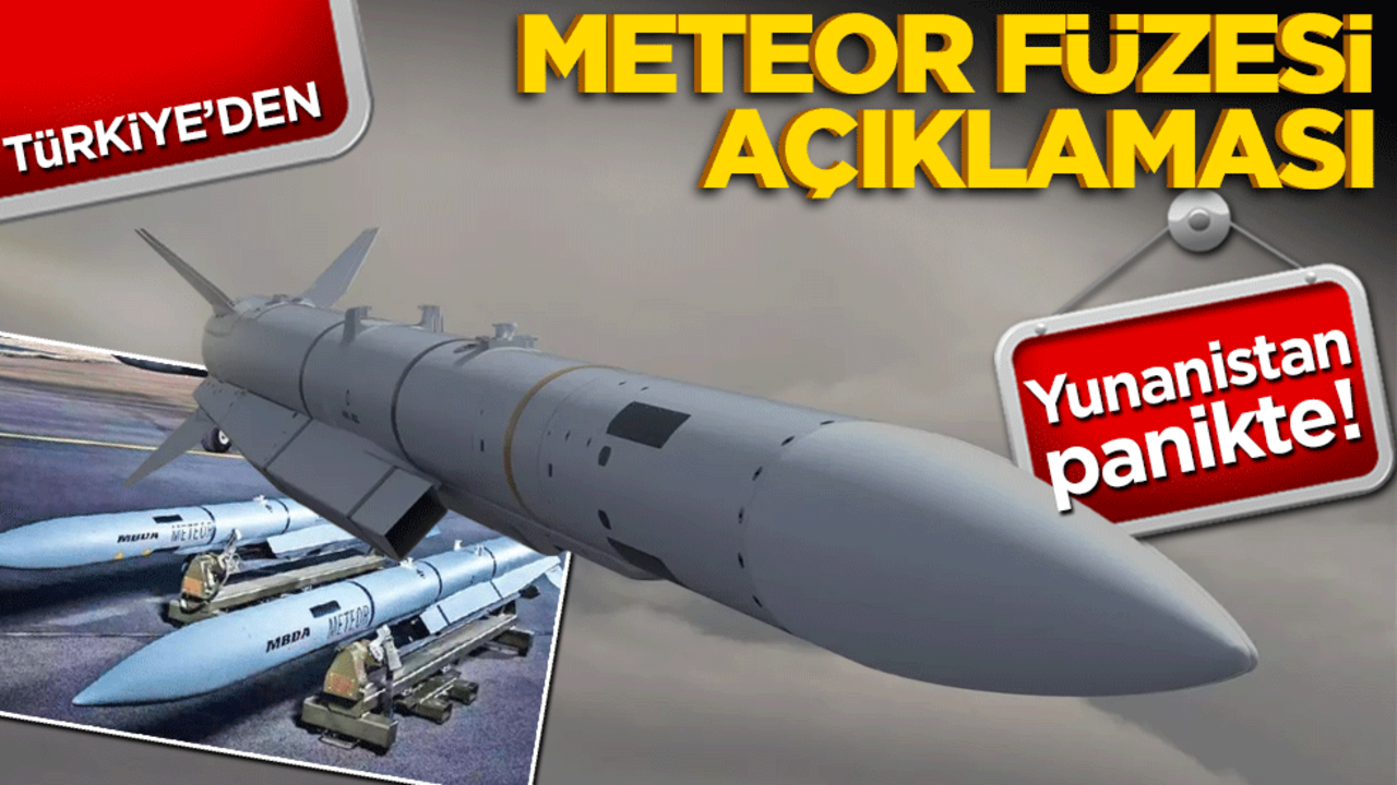 Yunanistan panikte! Türkiye'den meteor füzesi hamlesi