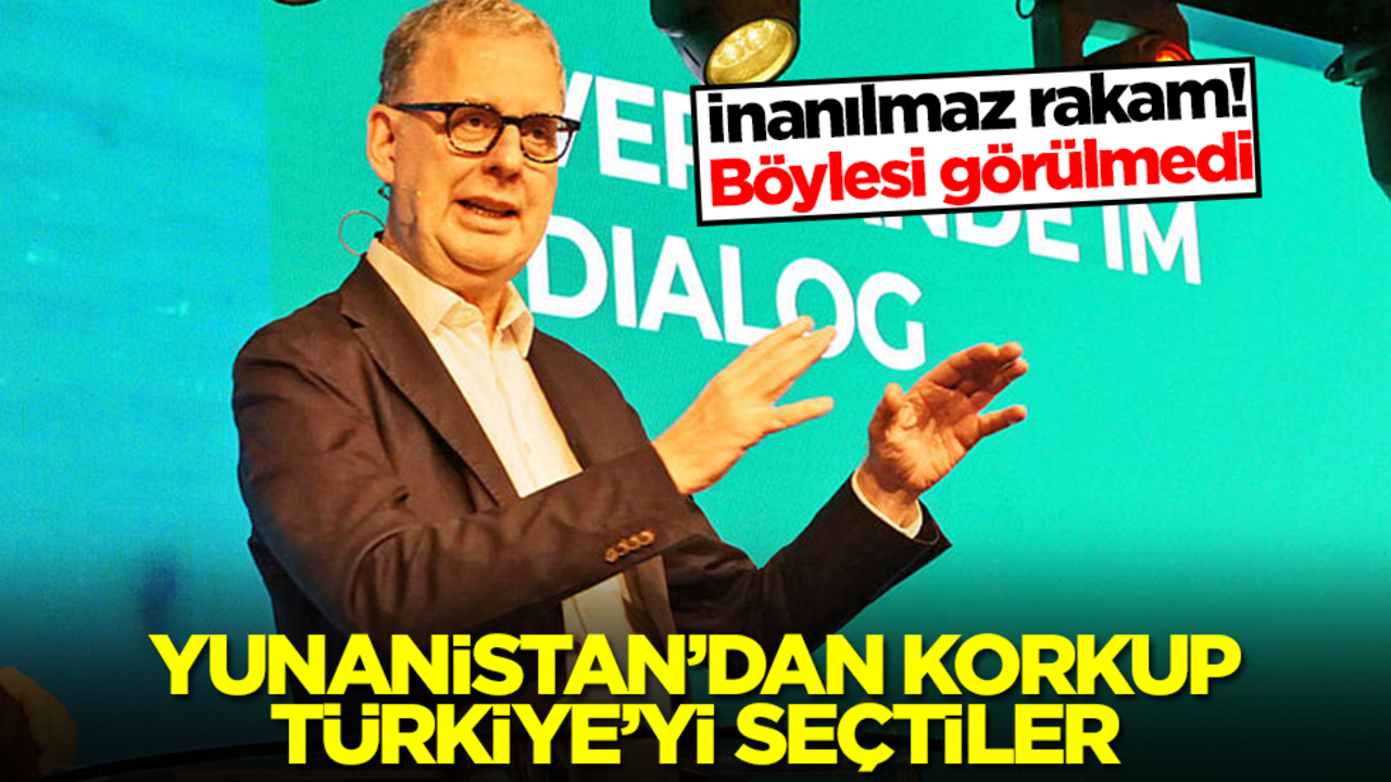 Yunanistan'dan korkup Türkiye'yi seçtiler! İnanılmaz rakam, böylesi görülmedi