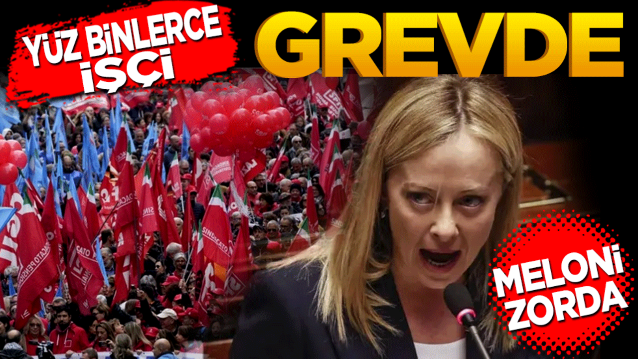 Yüzbinlerce İtalyan işçi genel grevde Meloni zorda