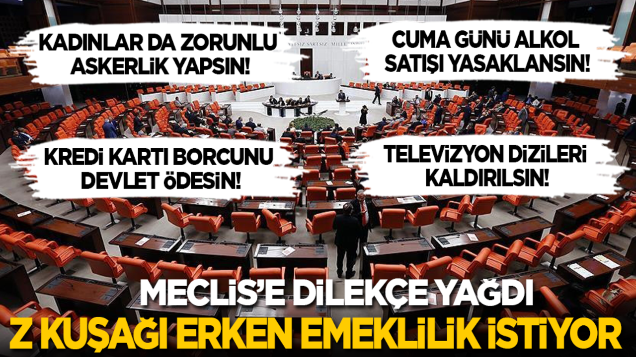 ‘Z kuşağı da erken emeklilik istiyor: Meclis'e dilekçe yağdı