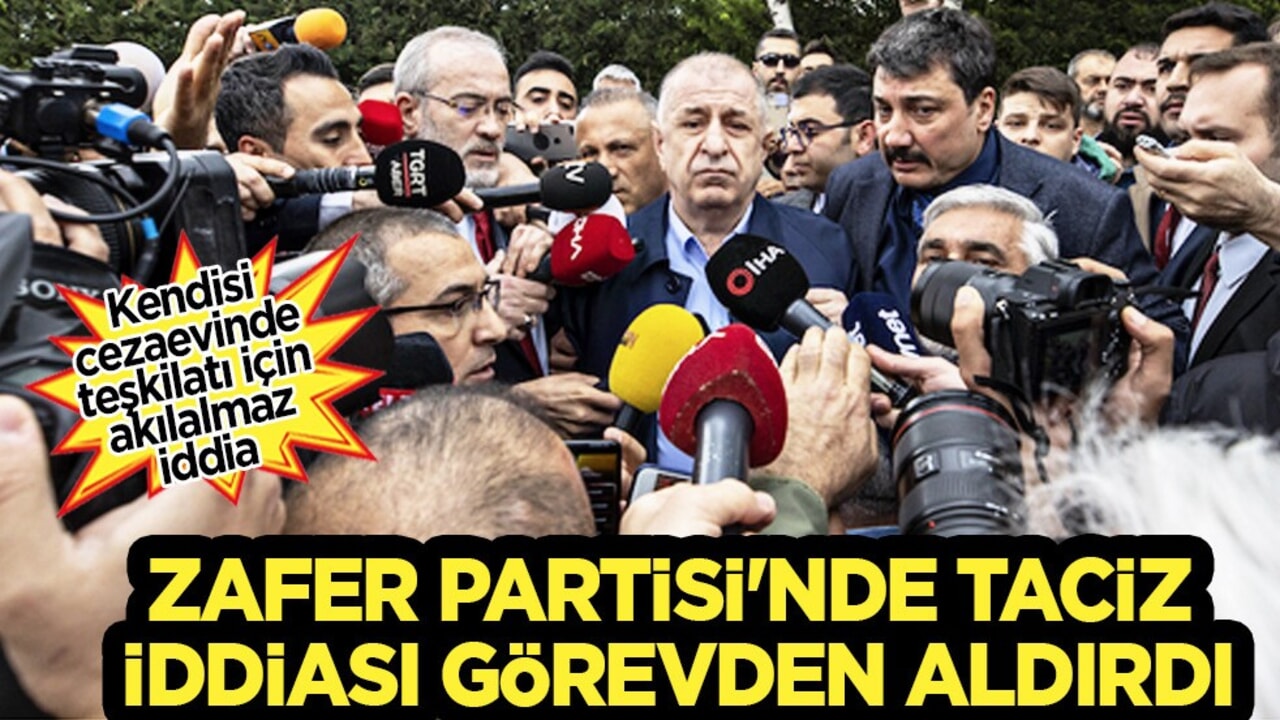 Zafer Partisi'nde flaş karar! Taciz skandalı yaşandığı iddiaları sonrası görevden alındı 