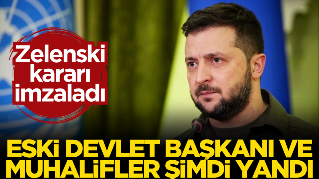 Zelenski resmen imzaladı! Eski devlet başkanı ve muhalifler yandı