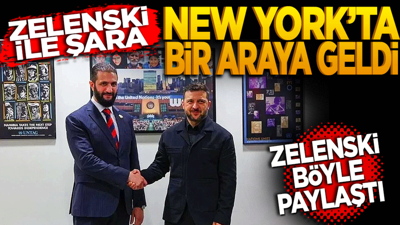 Zelenskiy ile Şara bir araya geldi