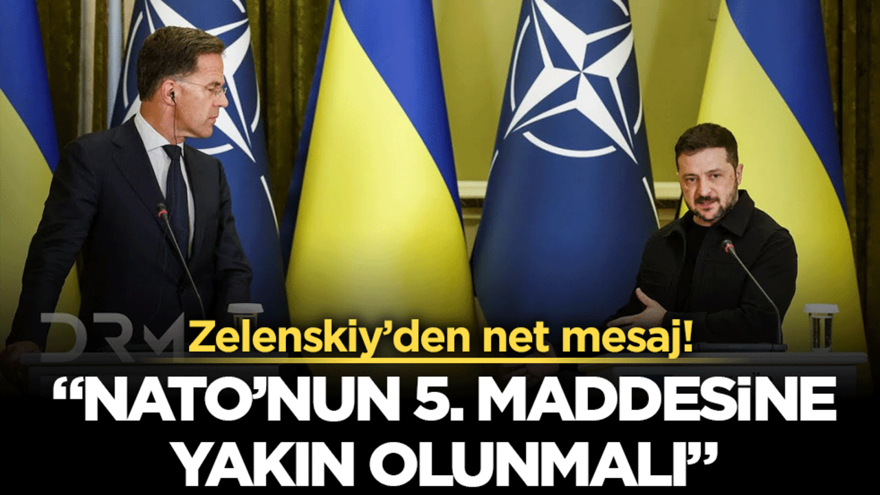 Zelenskiy’den net mesaj! Güvenlik garantileri NATO’nun 5. Maddesi’ne yakın olmalı