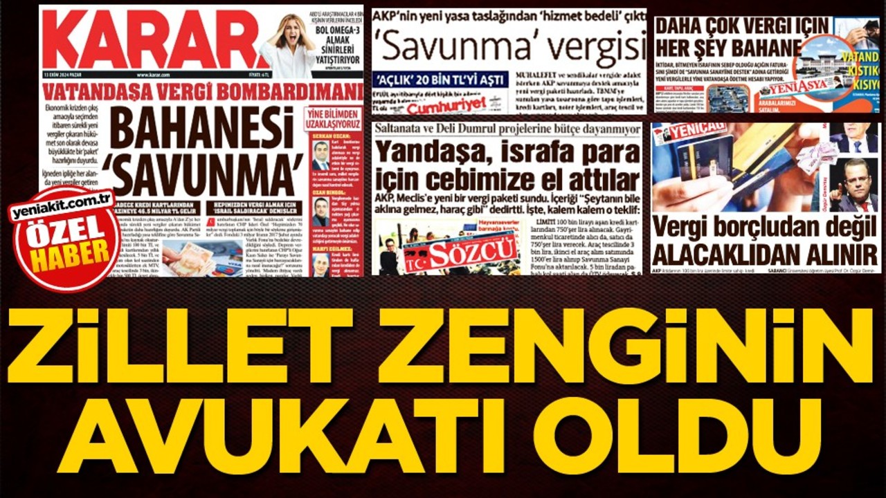 Zillet, zenginin avukatı oldu