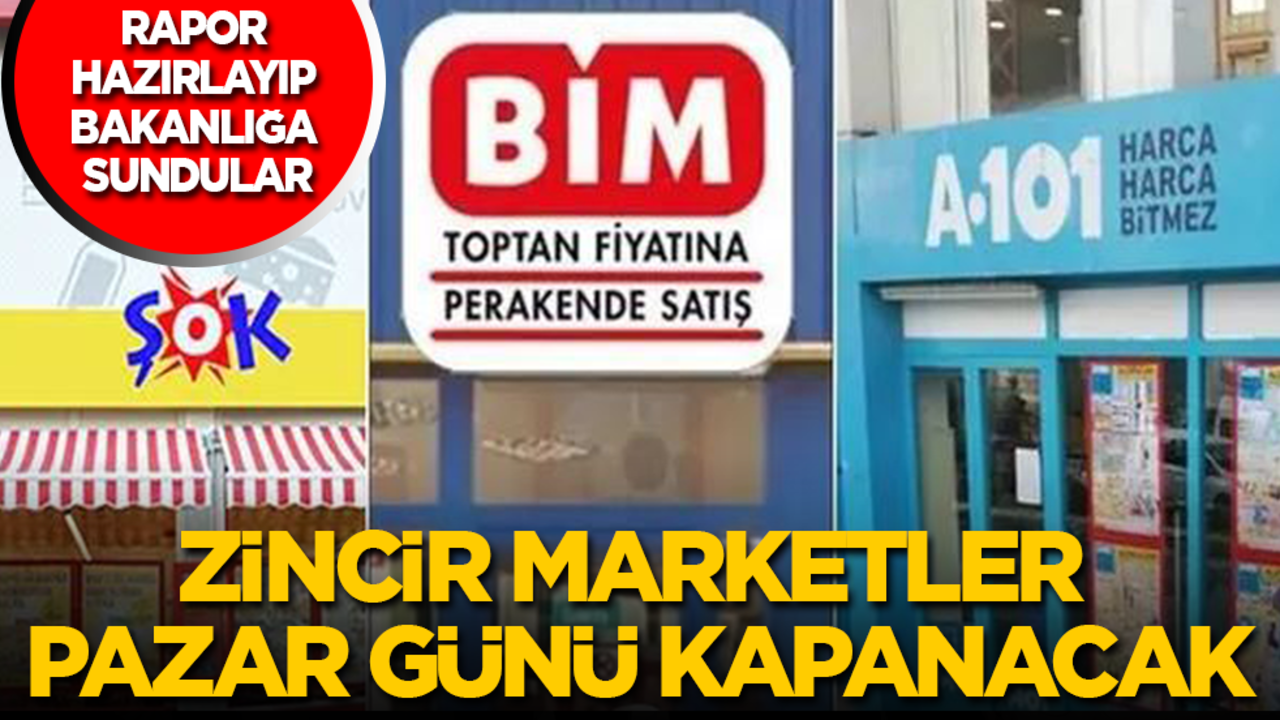 Zincir marketler pazar günleri kapanıyor! Önce pilot bölgelerde başlayacak