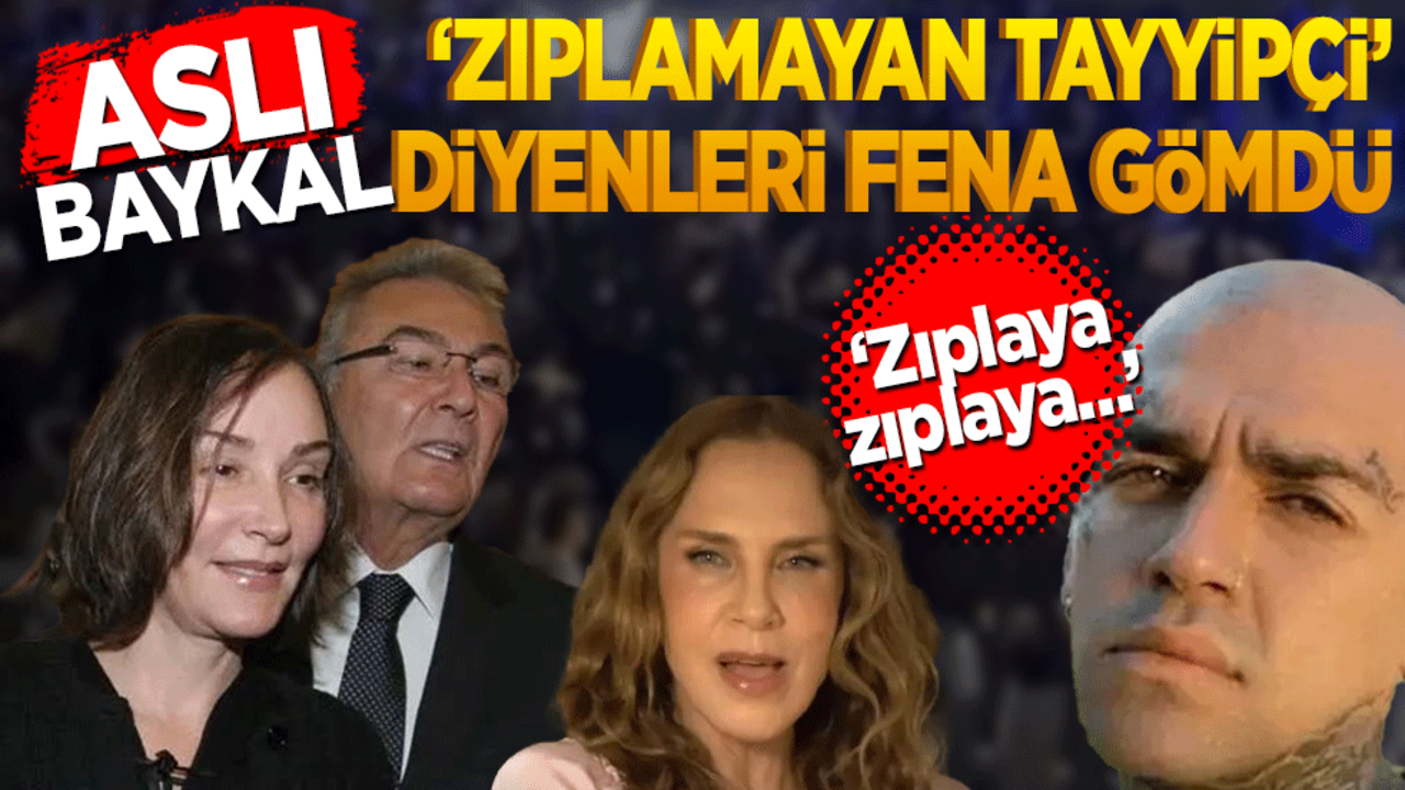 ‘Zıplaya zıplaya…’ Aslı Baykal ‘Zıplamayan Tayyipçi’ diyenleri fena gömdü