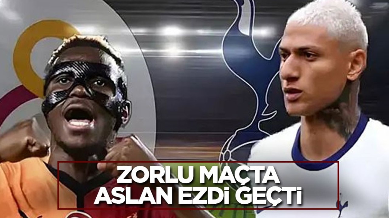 Zorlu maçta Aslan ezdi geçti