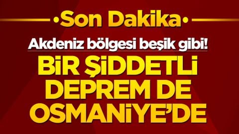 Akdeniz beşik gibi! Bir şiddetli deprem de Osmaniye'de
