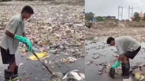 Aylarca nehri temizledi, çöp kutusu koydu! Geri döndüğünde hayatının şokunu yaşadı