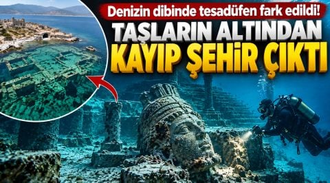 Denizin dibinde tesadüfen fark edildi! Taşların altından kayıp şehir çıktı