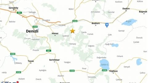 Denizli'de peş peşe depremler