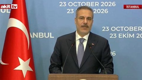 Dışişleri Bakanı Hakan Fidan açıklamalarda bulunuyor