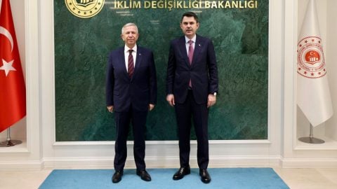 En son Cemil Tugay ziyaret etmişti! Bakan Murat Kurum, Mansur Yavaş’ı kabul etti