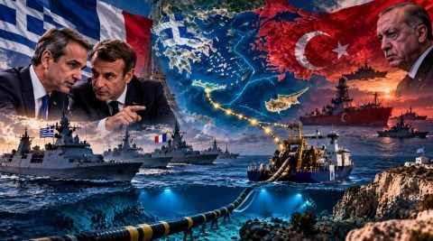 Fransa ve ABD kalkanıyla tehlikeli kumar! Yunan, ağabeyleriyle Türk sularına girecek