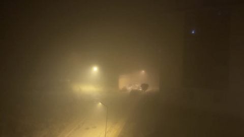 Hakkari Yüksekova'da görüş 10 metreye kadar geriledi